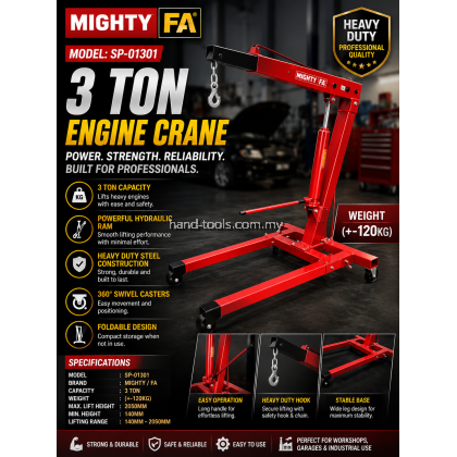 3 Ton Heavy Duty Engine Crane SP01301